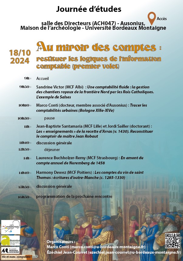 Journées d’études du groupe de recherche Hic et nunc, computatis !