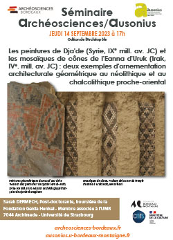 Séminaire commun Archéosciences Bordeaux/Ausonius