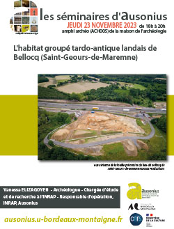 L&rsquo;habitat groupé tardo-antique landais de Bellocq (Saint-Geours-de-Maremne)