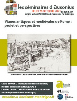 Vignes antiques et médiévales de Rome : projet et perspectives