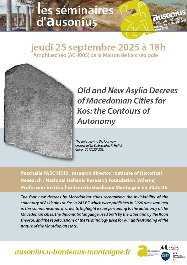 Old and New Asylia Decrees of Macedonian Cities for Kos: the Contours of Autonomy