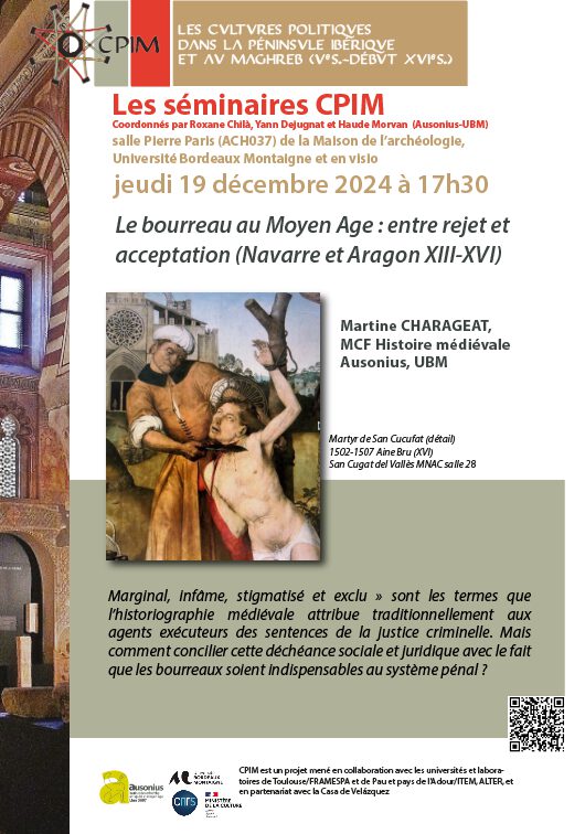 Le bourreau au Moyen Age : entre rejet et acceptation (Navarre et Aragon XIII e -XVI e s.)