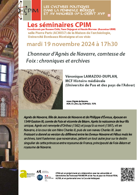 L’honneur d’Agnès de Navarre, comtesse de Foix : chroniques et archives