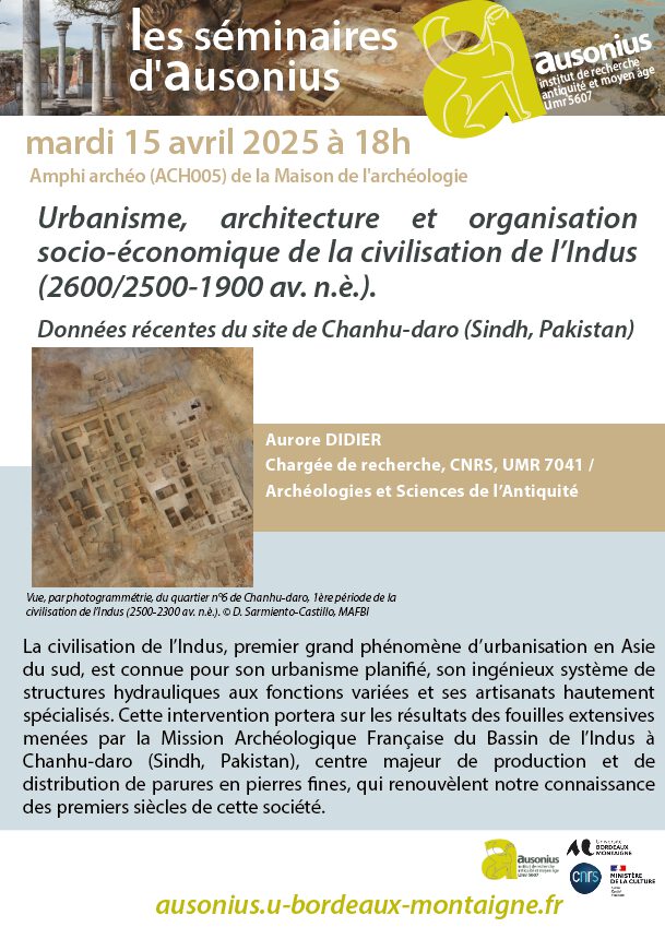 Urbanisme, architecture et organisation socio-économique de la civilisation de l’Indus (2600/2500-1900 av. n.è.). Données récentes du site de Chanhu-daro (Sindh, Pakistan)