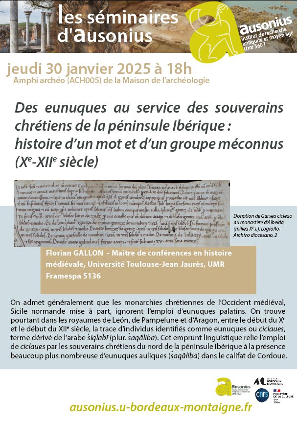 Des eunuques au service des souverains chrétiens de la péninsule Ibérique : histoire d’un mot et d’un groupe méconnus (X e -XII e siècle)