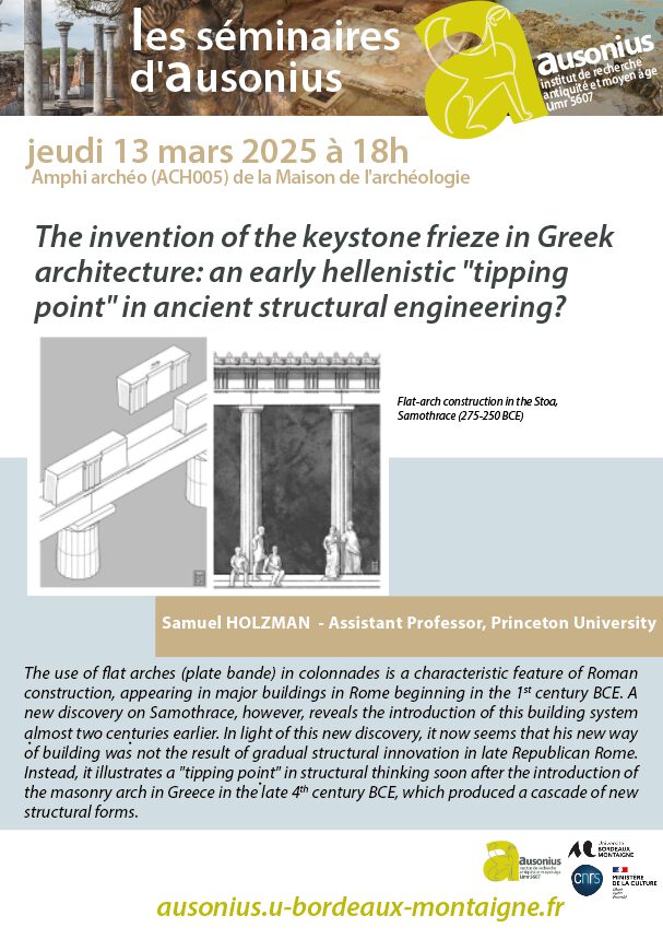 The invention of the keystone frieze in Greek architecture: an early hellenistic « tipping point » in ancient structural engineering?