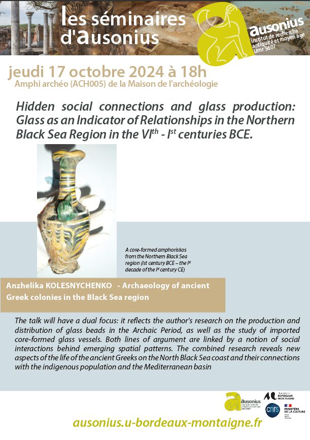 Hidden social connections and glass production: Glass as an Indicator of Relationships in the Northern Black Sea Region in the VIth – Ist centuries BCE