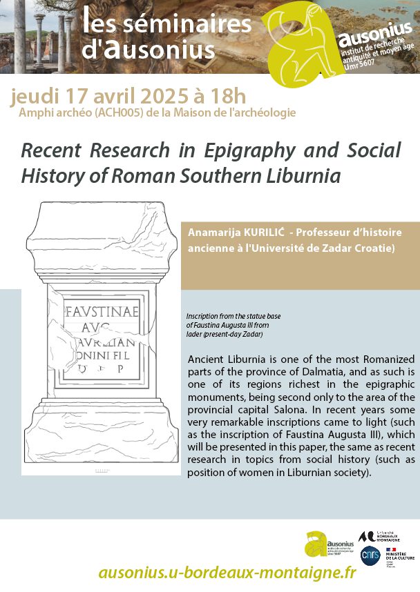 Recent Research in Epigraphy and Social History of Roman Southern Liburnia