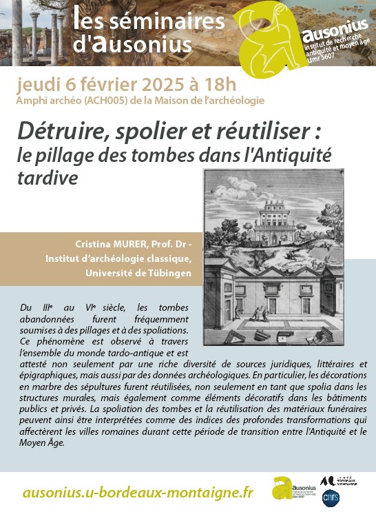 Détruire, spolier et réutiliser : le pillage des tombes dans l&rsquo;Antiquité tardive