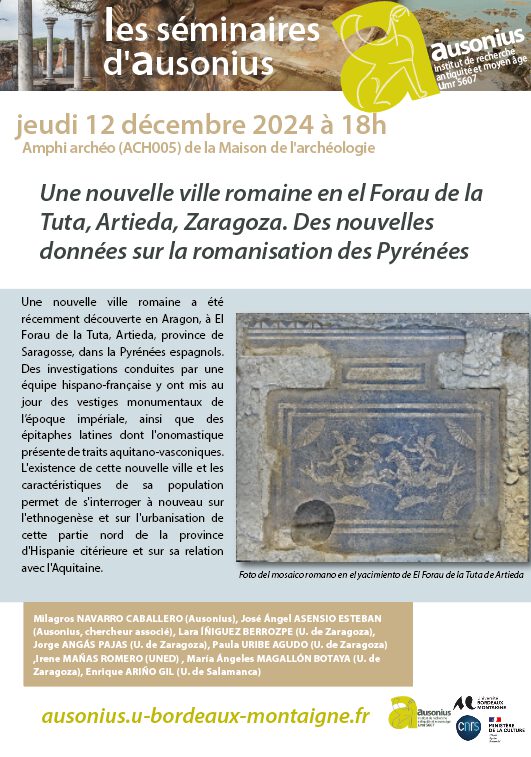 Une nouvelle ville romaine en el Forau de la Tuta, Artieda, Zaragoza. Des nouvelles données sur la romanisation des Pyrénées
