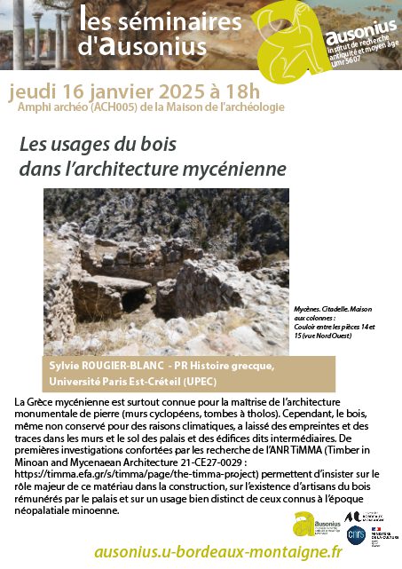 Les usages du bois dans l’architecture mycénienne