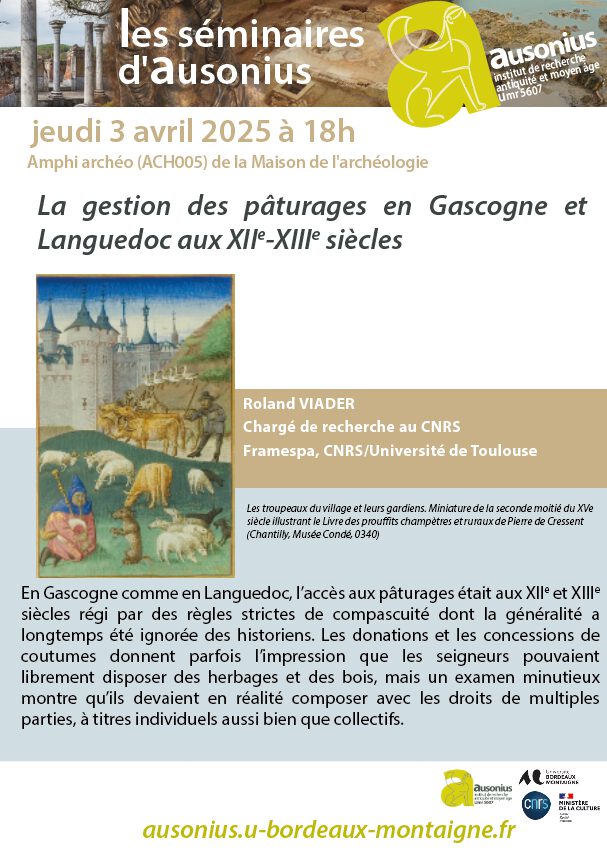 La gestion des pâturages en Gascogne et Languedoc aux XII e -XIII e siècles