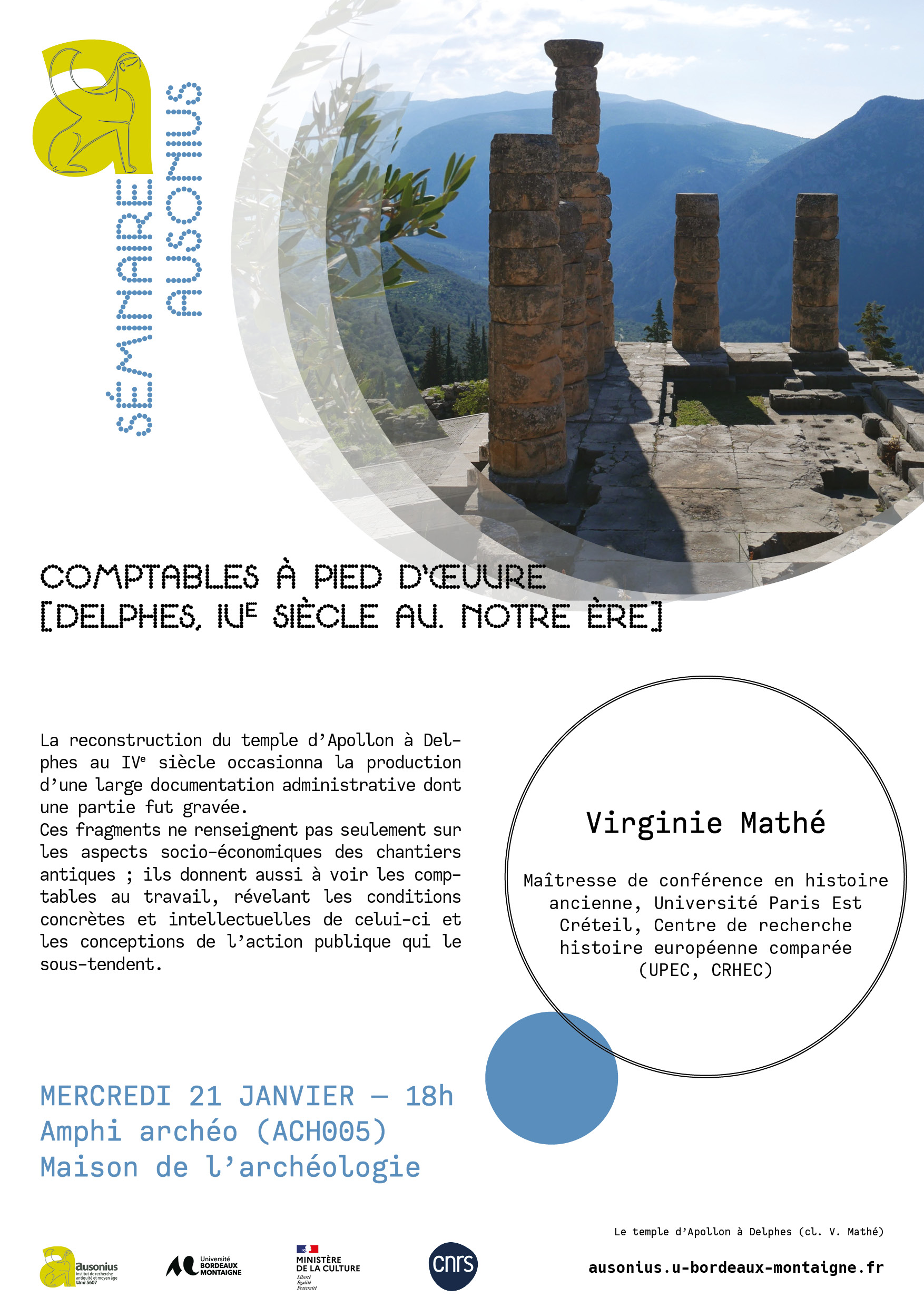 Comptables à pied d&rsquo;œuvre (Delphes, IVe s. av. notre ère)